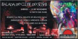 panfleto Balada do Clube do Sushi