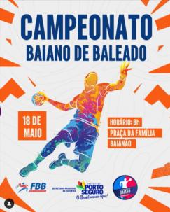 panfleto Campeonato Baiano de Baleado