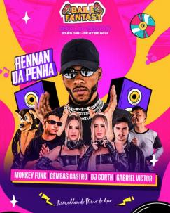 panfleto Baile Fantasy - Rennan da Penha