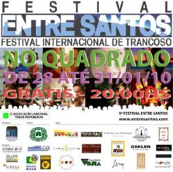 panfleto Festival Entre Santos