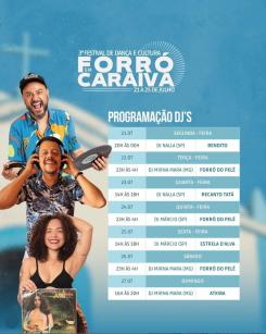 panfleto Tarde de Forr - Dj Mirna Mara