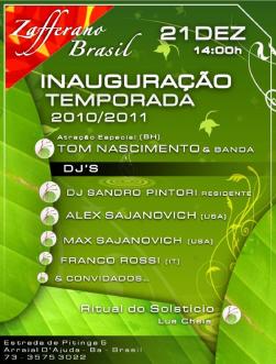 panfleto Inaugurao da temporada 2011