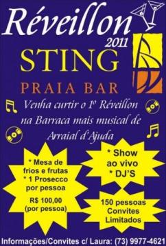 panfleto Rveillon do Sting