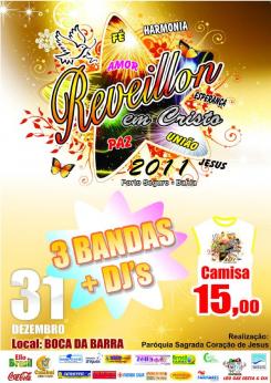 panfleto Reveillon em Cristo