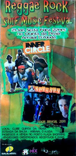 panfleto Reggae Rock Surf Music Festival