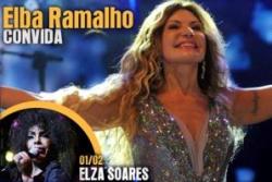 panfleto Elba convida Elza Soares