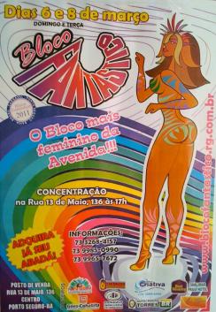 panfleto Bloco Fantstico