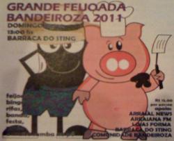 panfleto Grande Feijoada Bandeiroza 2011