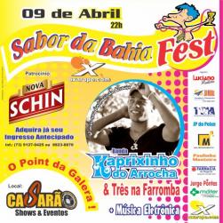 panfleto Sabor da Bahia Fest