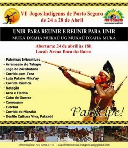 panfleto VI Jogos Indgenas de Porto Seguro