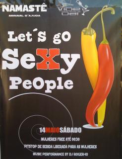 panfleto Let's Go Sexy People