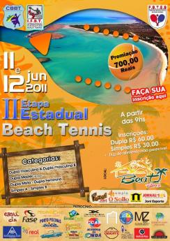 panfleto II Etapa Estadual Beach Tennis 2011