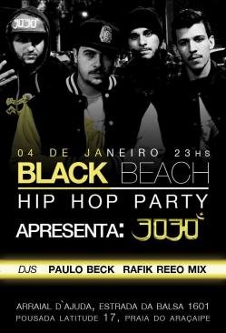 panfleto Black Beach Hip-Hop Party