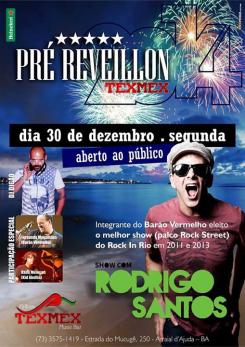 panfleto Pre-Reveillon Milloca com Rodrigo SANTOS