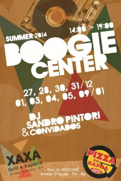 panfleto Projeto Boogie Center