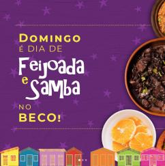 panfleto Feijoada e Samba