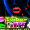 panfleto Neon Beach Party