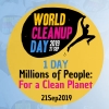 panfleto #WorldCleanupDay - Dia Mundial da Limpeza