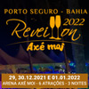 panfleto Réveillon Axé Moi 2022 - Diego & Vitor Hugo + Harmonia do Samba + 1 atração
