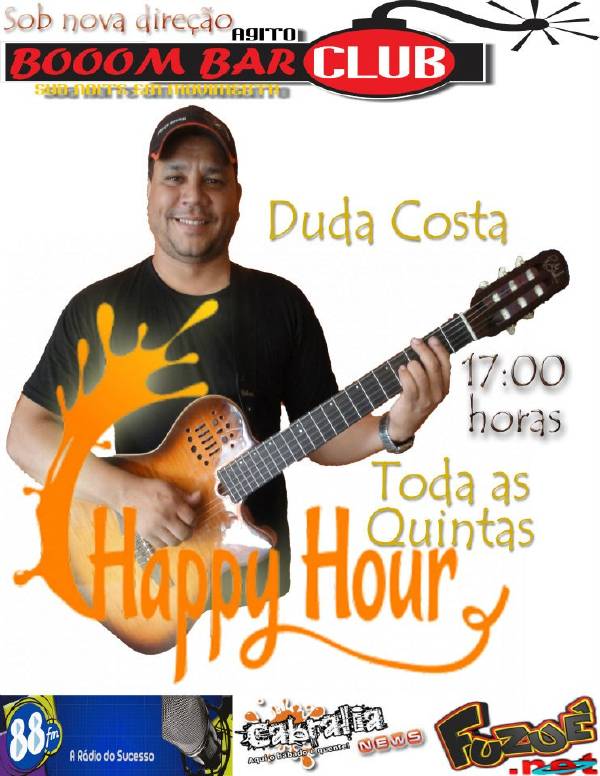 Cartaz  - Booom Bar - Rua 2 Julho, 233, Quinta-feira 1 de Dezembro de 2011